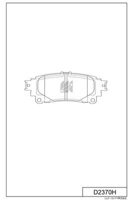 D2370H MK Kashiyama Комплект тормозных колодок, дисковый тормоз