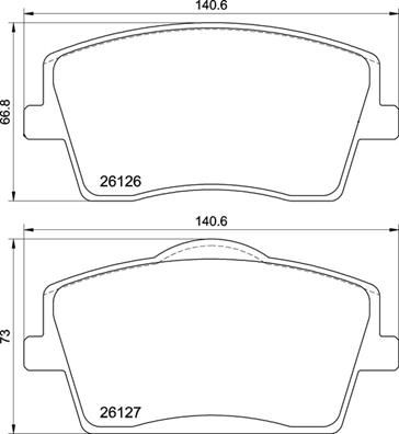 P86031 BREMBO Комплект тормозных колодок, дисковый тормоз