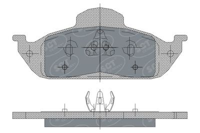 SP244PR SCT - MANNOL Комплект тормозных колодок, дисковый тормоз