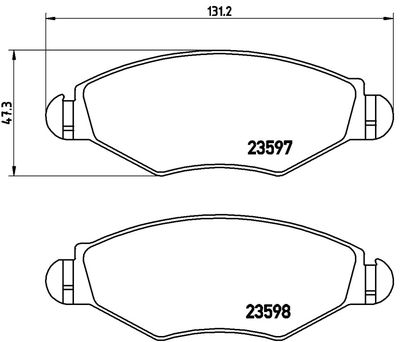 FK20025 KAISHIN Комплект тормозных колодок, дисковый тормоз