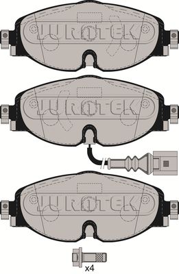 JCP4265 JURATEK Комплект тормозных колодок, дисковый тормоз