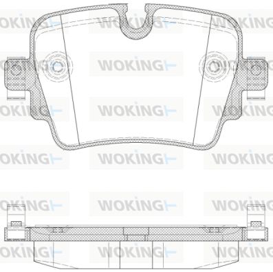 P1472300 WOKING Комплект тормозных колодок, дисковый тормоз