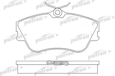 PBP970 PATRON Комплект тормозных колодок, дисковый тормоз