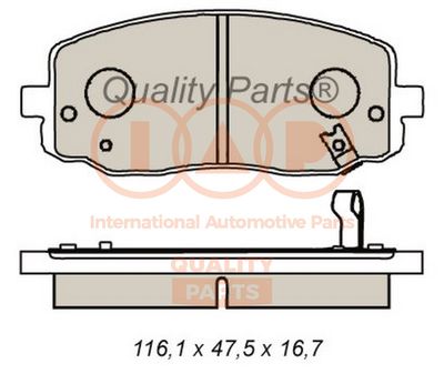 70407049 IAP QUALITY PARTS Комплект тормозных колодок, дисковый тормоз