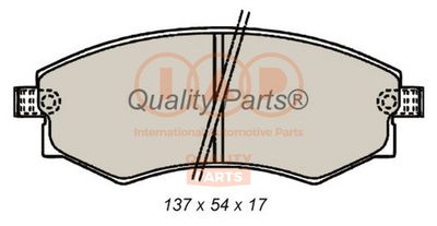 70421065G IAP QUALITY PARTS Комплект тормозных колодок, дисковый тормоз