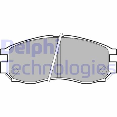 LP961 DELPHI Комплект тормозных колодок, дисковый тормоз