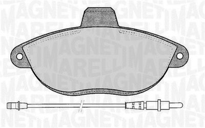 363916060192 MAGNETI MARELLI Комплект тормозных колодок, дисковый тормоз