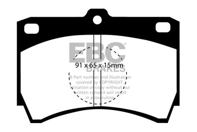 DP607 EBC Brakes Комплект тормозных колодок, дисковый тормоз