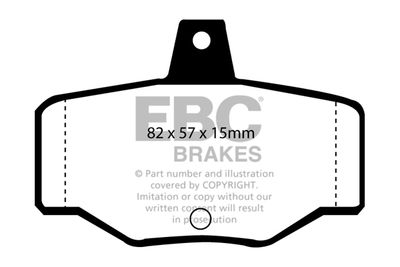 DP2834 EBC Brakes Комплект тормозных колодок, дисковый тормоз