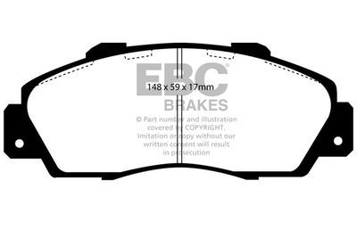 DP6872 EBC Brakes Комплект тормозных колодок, дисковый тормоз