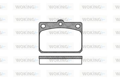 P179300 WOKING Комплект тормозных колодок, дисковый тормоз