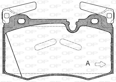 BPA137400 OPEN PARTS Комплект тормозных колодок, дисковый тормоз