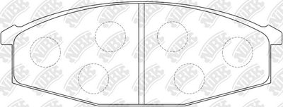 PN2132 NiBK Комплект тормозных колодок, дисковый тормоз