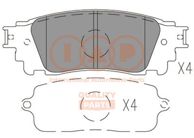 70417220 IAP QUALITY PARTS Комплект тормозных колодок, дисковый тормоз