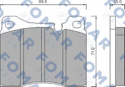 FO472286 FOMAR Friction Комплект тормозных колодок, дисковый тормоз