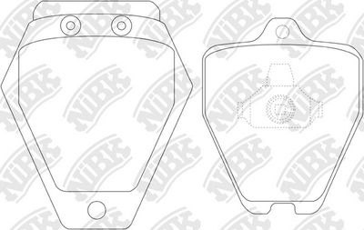 PN0105 NiBK Комплект тормозных колодок, дисковый тормоз