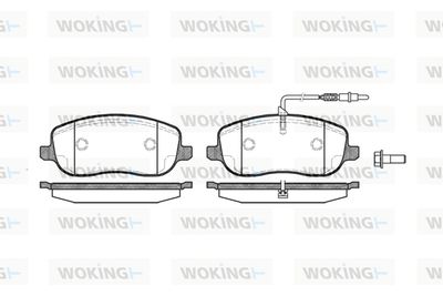 P979312 WOKING Комплект тормозных колодок, дисковый тормоз