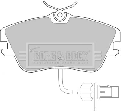 BBP1856 BORG & BECK Комплект тормозных колодок, дисковый тормоз