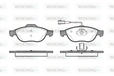 P760322 WOKING Комплект тормозных колодок, дисковый тормоз