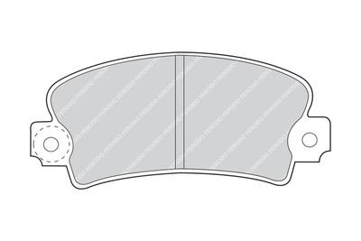 FDB72 FERODO Комплект тормозных колодок, дисковый тормоз