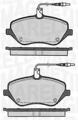 363916060615 MAGNETI MARELLI Комплект тормозных колодок, дисковый тормоз