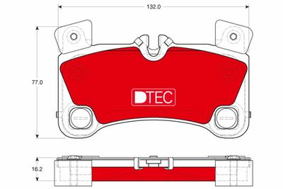 GDB1775DTE TRW Комплект тормозных колодок, дисковый тормоз