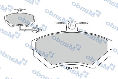 MBF015124 MANDO Комплект тормозных колодок, дисковый тормоз