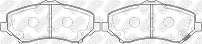 PN0496 NiBK Комплект тормозных колодок, дисковый тормоз