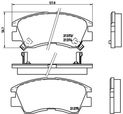 P54008 BREMBO Комплект тормозных колодок, дисковый тормоз