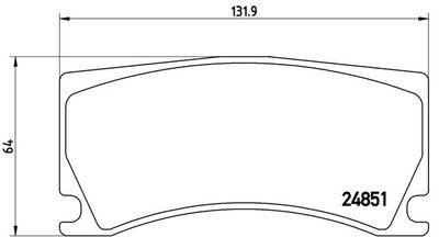 P36024 BREMBO Комплект тормозных колодок, дисковый тормоз