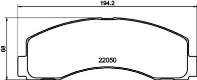 2205002 TEXTAR Комплект тормозных колодок, дисковый тормоз