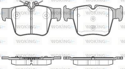 P1797300 WOKING Комплект тормозных колодок, дисковый тормоз