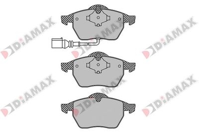 N09088 DIAMAX Комплект тормозных колодок, дисковый тормоз