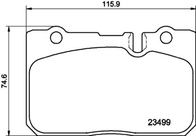 8DB355030551 HELLA PAGID Комплект тормозных колодок, дисковый тормоз