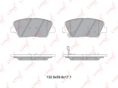 BD3630 LYNXauto Комплект тормозных колодок, дисковый тормоз