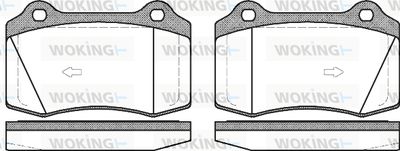 P534355 WOKING Комплект тормозных колодок, дисковый тормоз