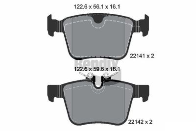 BPD1193 BENDIX Braking Комплект тормозных колодок, дисковый тормоз