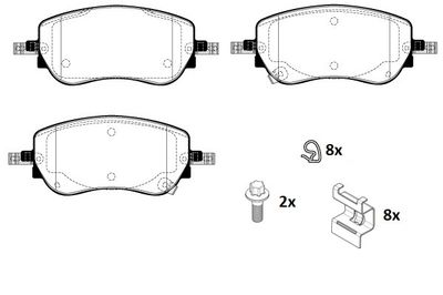 RA12600 RAICAM Комплект тормозных колодок, дисковый тормоз