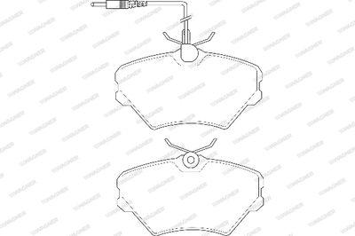 WBP21424A WAGNER Комплект тормозных колодок, дисковый тормоз