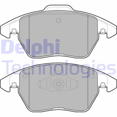 LP1898 DELPHI Комплект тормозных колодок, дисковый тормоз