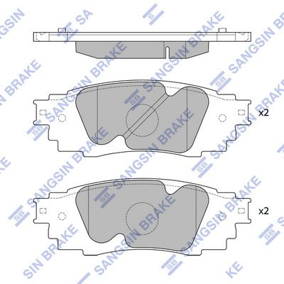 SP4091 Hi-Q Комплект тормозных колодок, дисковый тормоз