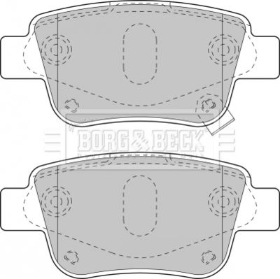 BBP1880 BORG & BECK Комплект тормозных колодок, дисковый тормоз