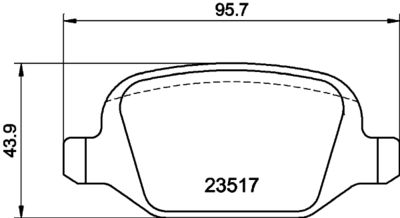 PCP1283 DON Комплект тормозных колодок, дисковый тормоз