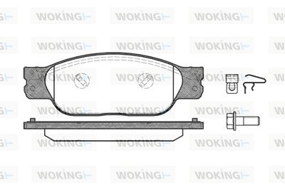 P631310 WOKING Комплект тормозных колодок, дисковый тормоз