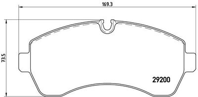 P50059 BREMBO Комплект тормозных колодок, дисковый тормоз