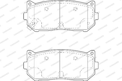 WBP23455A WAGNER Комплект тормозных колодок, дисковый тормоз