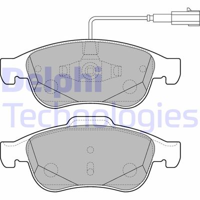 LP2220 DELPHI Комплект тормозных колодок, дисковый тормоз