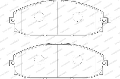 WBP23611A WAGNER Комплект тормозных колодок, дисковый тормоз
