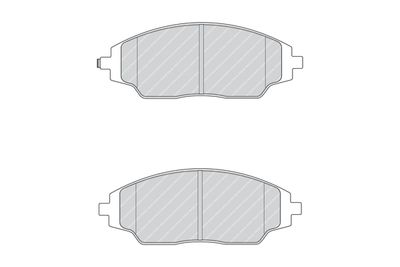 FDB4496 FERODO Комплект тормозных колодок, дисковый тормоз