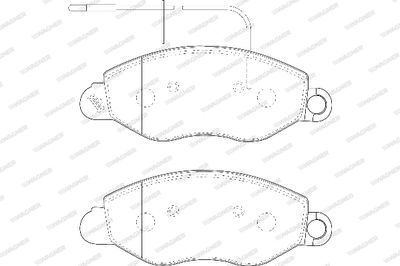 WBP23434B WAGNER Комплект тормозных колодок, дисковый тормоз